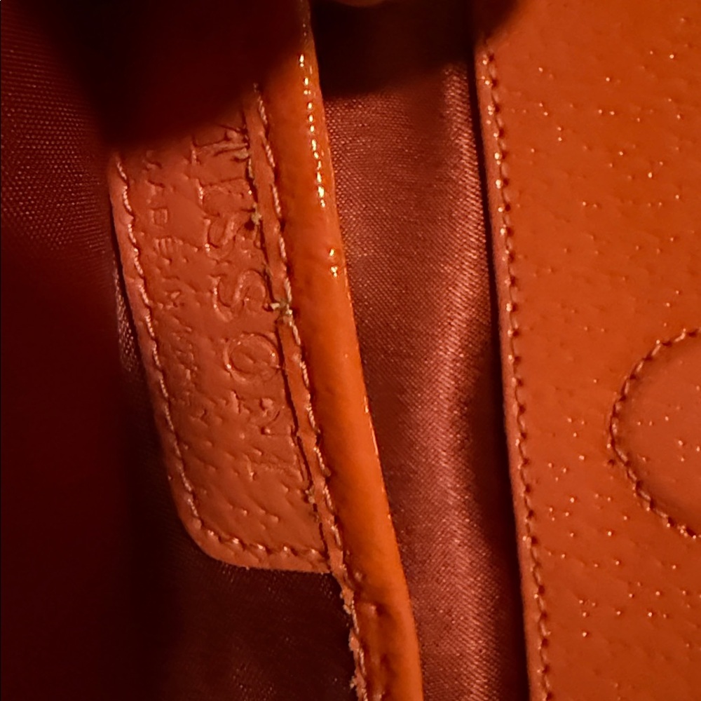 Missoni Orange Satchel with Gold Hardware and Structured Design - Picture 4 of 8